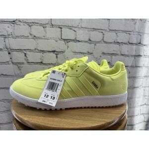 adidas Samba SE Spikeless Golf Shoe Pulse Yellow NEW IN BOX Men's Size 12